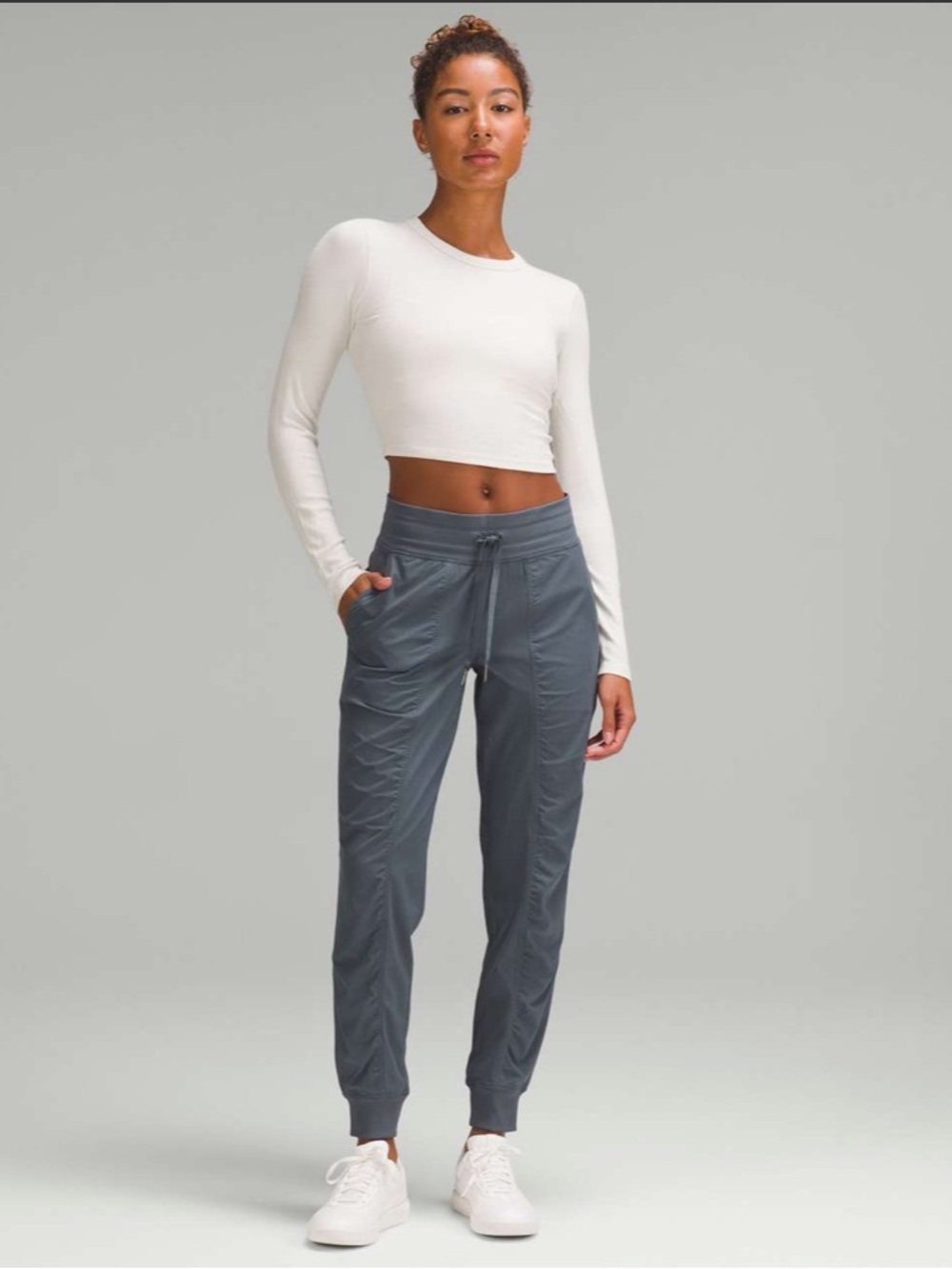 Lululemon Dance Studio Mid-Rise Jogger Full Length Oil Grey Size 0